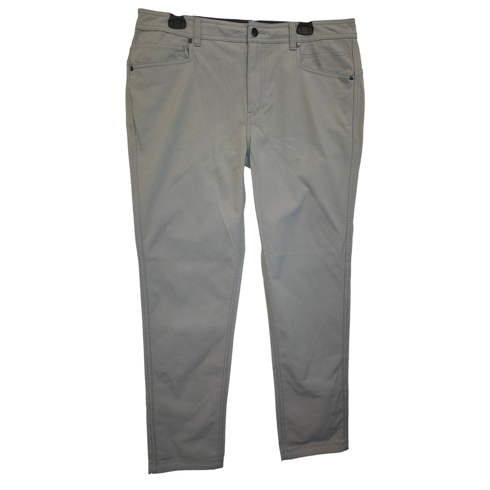 Western Rise Evolution Pant Mens 34 Grey Nylon Stretch Travel Trousers 31 Inseam